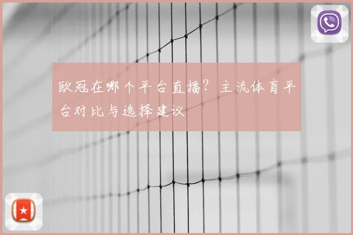 欧冠在哪个平台直播？主流体育平台对比与选择建议